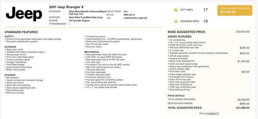 2007 Jeep Wrangler X