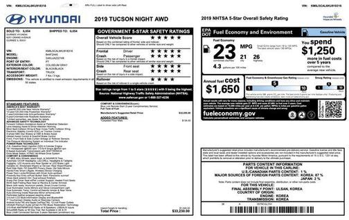 2019 Hyundai TUCSON Night