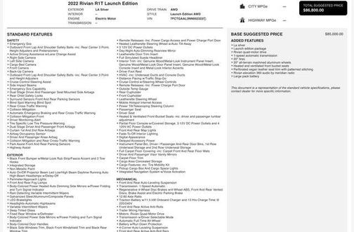 2022 Rivian R1T Launch Edition