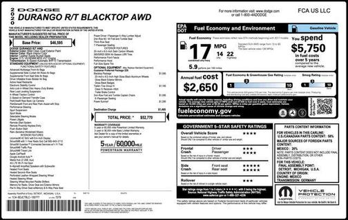 2020 Dodge Durango R/T AWD