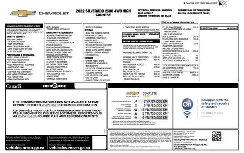 2022 Chevrolet Silverado 2500 High Country