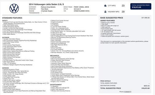 2014 Volkswagen Jetta Auto S