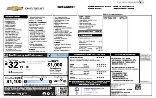 2022 Chevrolet Malibu FWD LT