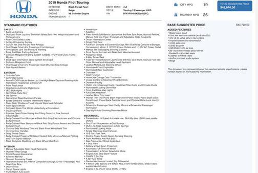 2019 Honda Pilot Touring 8-Passenger