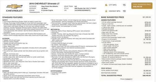 2016 Chevrolet Silverado 1500 2LT