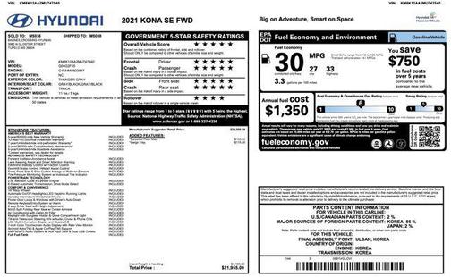 2021 Hyundai KONA SE