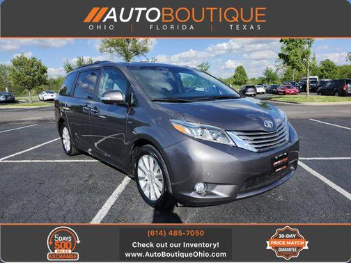 Predawn Gray Mica 2017 Toyota Sienna Limited Premium