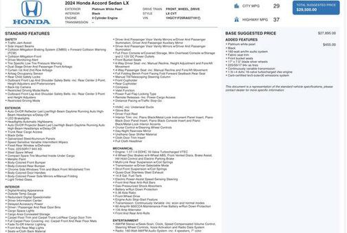 2024 Honda Accord LX 1.5T