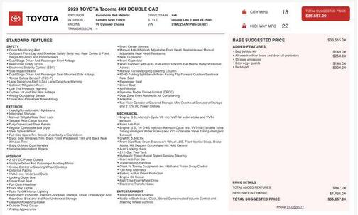 2023 Toyota Tacoma SR