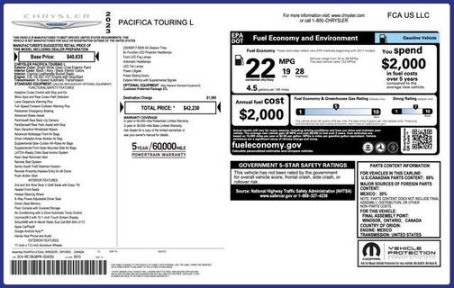 2023 Chrysler Pacifica Touring L