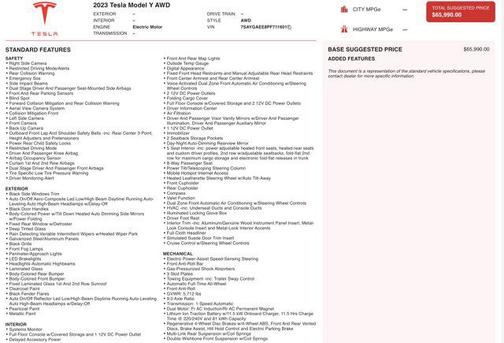 Red Multi-Coat 2023 Tesla Model Y Long Range Dual Motor All-Wheel Drive