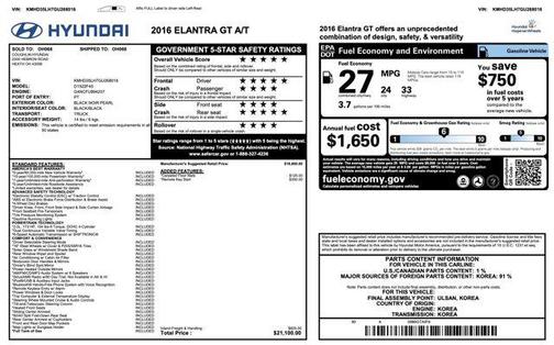 2016 Hyundai Elantra GT Base