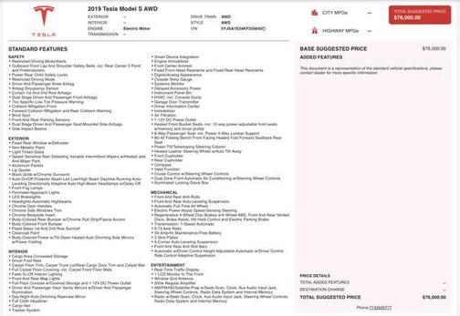2019 Tesla Model S Long Range