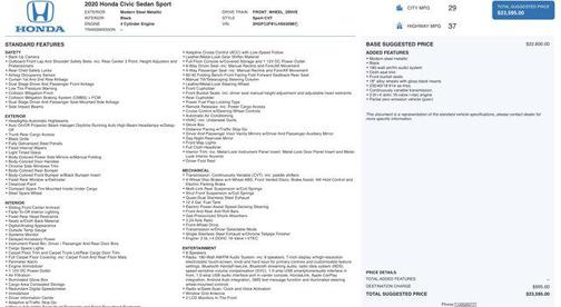 2020 Honda Civic Sport