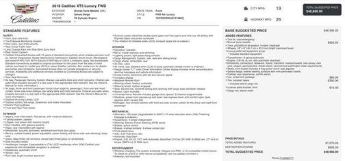 2018 Cadillac XT5 Luxury