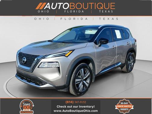 Champagne Silver Metallic/Super Black 2021 Nissan Rogue Platinum