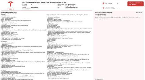 2024 Tesla Model Y Long Range Dual Motor All-Wheel Drive