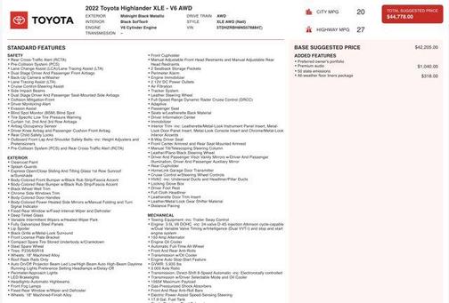 2022 Toyota Highlander XLE