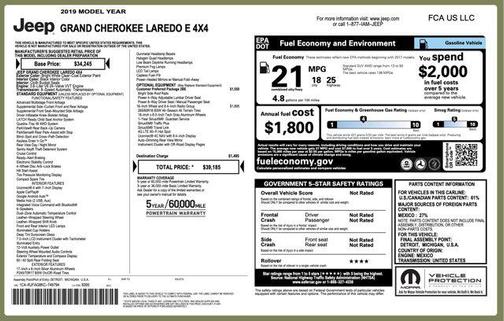 2019 Jeep Grand Cherokee Laredo