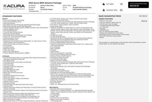 2022 Acura MDX Advance Package