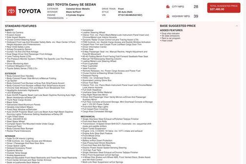 2021 Toyota Camry SE