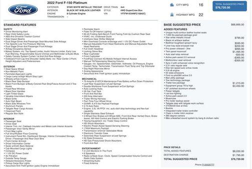 2022 Ford F-150 Platinum