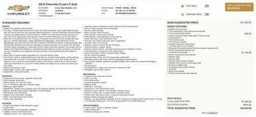 2018 Chevrolet Cruze LT