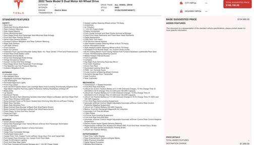 2022 Tesla Model S Dual Motor All-Wheel Drive