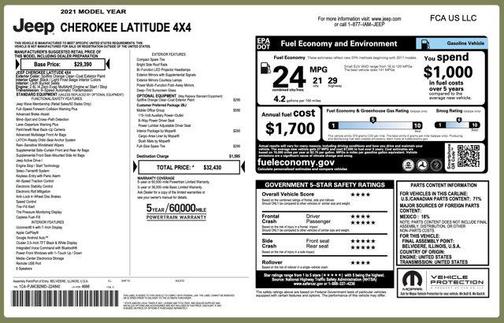 2021 Jeep Cherokee Latitude