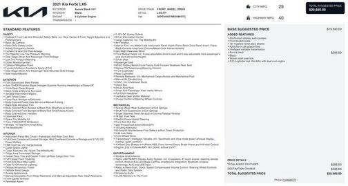 2021 Kia Forte LXS