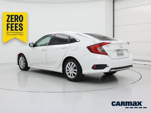 White 2019 Honda Civic LX