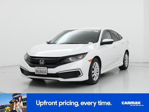 White 2019 Honda Civic LX