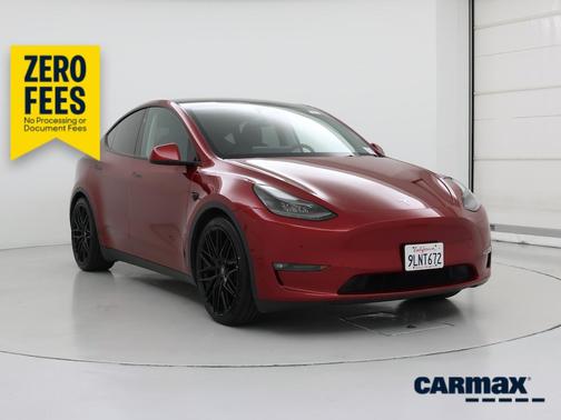 Red 2024 Tesla Model Y Performance