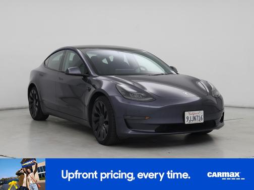 Gray 2023 Tesla Model 3 Performance