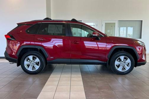 Ruby Flare Pearl 2025 Toyota RAV4 Hybrid LE