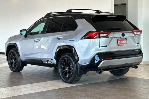 Silver Sky Metallic/Midnight Black Metallic 2022 Toyota RAV4 Hybrid SE
