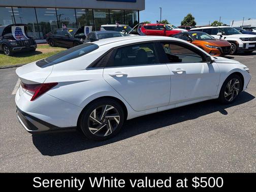 Serenity White 2025 Hyundai ELANTRA HEV Limited