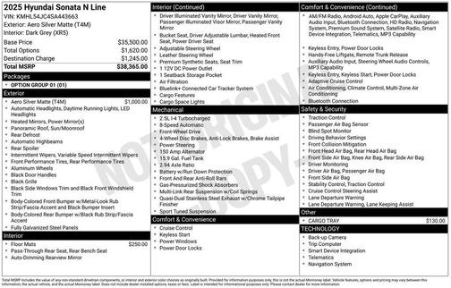 2025 Hyundai SONATA N Line