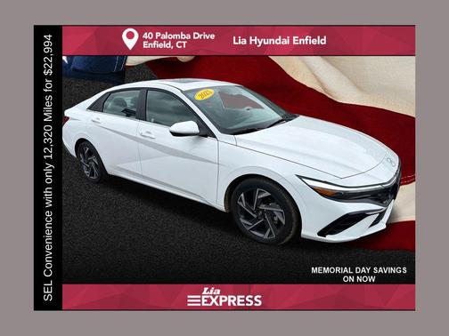 Serenity White 2025 Hyundai ELANTRA SEL