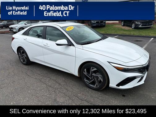 Serenity White 2025 Hyundai ELANTRA SEL