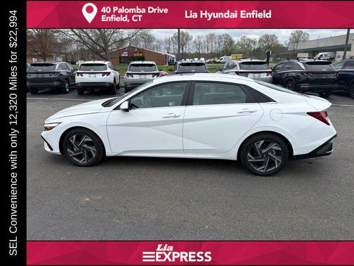 Serenity White 2025 Hyundai ELANTRA SEL
