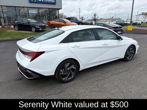 Serenity White 2025 Hyundai ELANTRA SEL
