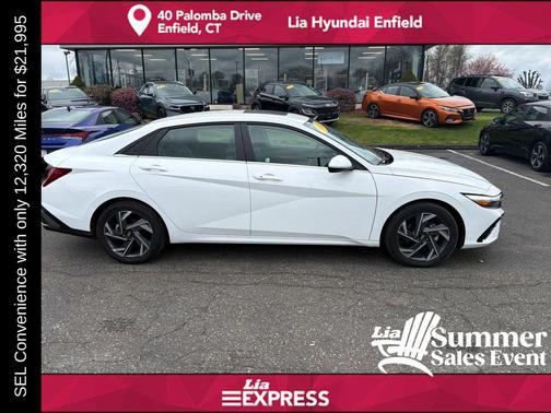 Serenity White 2025 Hyundai ELANTRA SEL