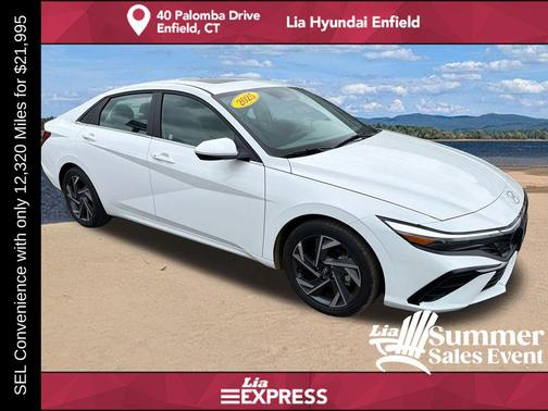 Serenity White 2025 Hyundai ELANTRA SEL