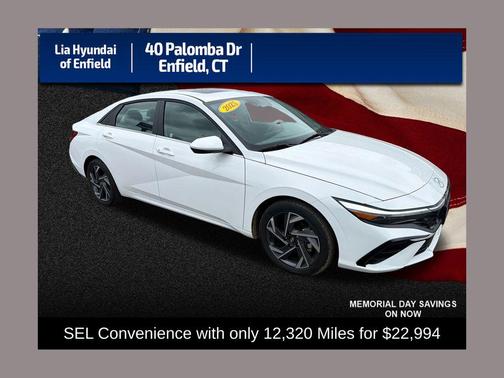 Serenity White 2025 Hyundai ELANTRA SEL