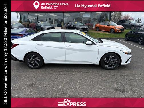 Serenity White 2025 Hyundai ELANTRA SEL