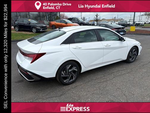 Serenity White 2025 Hyundai ELANTRA SEL
