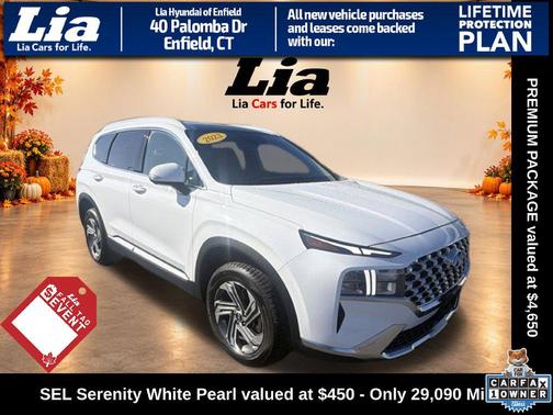 Serenity White Pearl 2023 Hyundai SANTA FE SEL 2.4