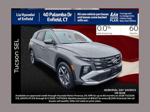 Hampton Gray 2026 Hyundai TUCSON SEL