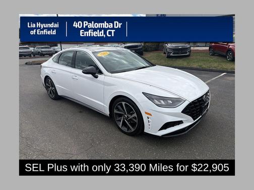 Serenity White 2023 Hyundai SONATA SEL Plus